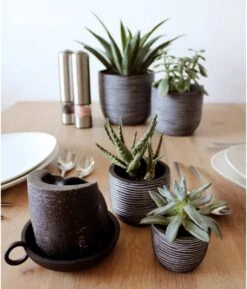 Capi Europe - Set Van 4 - Bloempot Binnen - Rib Antraciet 11 Capi Europe - Set Van 4 - Bloempot Binnen - Rib Antraciet -Tuin En Buiten 1026x1200 1