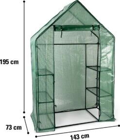 Kinzo Garden - Plastic Broeikas - Serre Van Meerdere Verdiepingen - 143 X 73 X 195 - Groen 14 Kinzo Garden - Plastic Broeikas - Serre Van Meerdere Verdiepingen - 143 X 73 X 195 - Groen -Tuin En Buiten 1030x1200 2