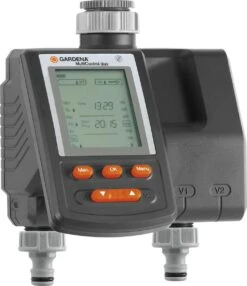 GARDENA Besproeiingsomputer MultiControl Duo - 3 Besproeiingen Per Dag - 1min Tot 3u 59min. -Tuin En Buiten 1037x1200