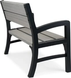 Keter Montero Tuinbank – 2-personen - 120x61x91cm - Grafiet -Tuin En Buiten 1103x1200