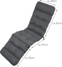 Beautissu Deckchair Kussen 200x50x8 Cm - Ligstoelkussen Antraciet - Matraskussen Voor Hangmatten En Tuin-/terrasstoelen - Flair DC 13 Beautissu Deckchair Kussen 200x50x8 Cm - Ligstoelkussen Antraciet - Matraskussen Voor Hangmatten En Tuin-/terrasstoelen - Flair DC -Tuin En Buiten 1112x1200