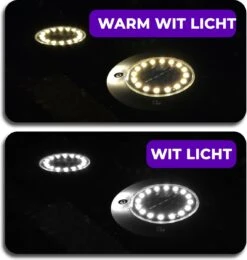 Shutterlight® 16 LED Solar Grondspot - Tuinverlichting - Zonlichtsensor - Zonne-energie - Matte Zwart - Warm Wit Licht - 4 Stuks - Buiten 14 Shutterlight® 16 LED Solar Grondspot - Tuinverlichting - Zonlichtsensor - Zonne-energie - Matte Zwart - Warm Wit Licht - 4 Stuks - Buiten -Tuin En Buiten 1142x1200