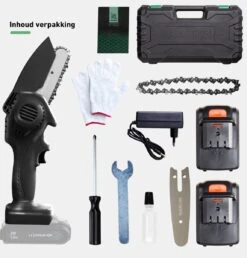 Mardin Mini Kettingzaag - Snoeizaag - Kettingzaag - Kettingzaag Electrisch Met 2 Accu - Inclusief Koffer - 1 Extra Accu - Zwart 18 Mardin Mini Kettingzaag - Snoeizaag - Kettingzaag - Kettingzaag Electrisch Met 2 Accu - Inclusief Koffer - 1 Extra Accu - Zwart -Tuin En Buiten 1151x1200