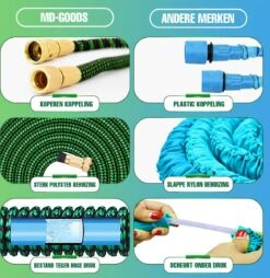 MD-Goods ® Super Sterk Uitrekbare Tuinslang Tot 30 Meter + GRATIS Tas En Koppelstuk - Tuinsproeier - Tuin Besproeien - Waterslang - Sproeikop - Groen - Flexibel Elastisch 10 MD-Goods ® Super Sterk Uitrekbare Tuinslang Tot 30 Meter + GRATIS Tas En Koppelstuk - Tuinsproeier - Tuin Besproeien - Waterslang - Sproeikop - Groen - Flexibel Elastisch -Tuin En Buiten 1169x1200