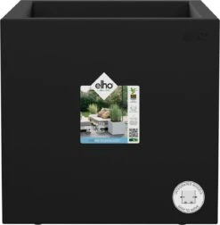 Elho Vivo Next Vierkant 40 - Plantenbak Voor Binnen & Buiten - Ø 39.0 X H 37.9 Cm - Zwart/Living Black