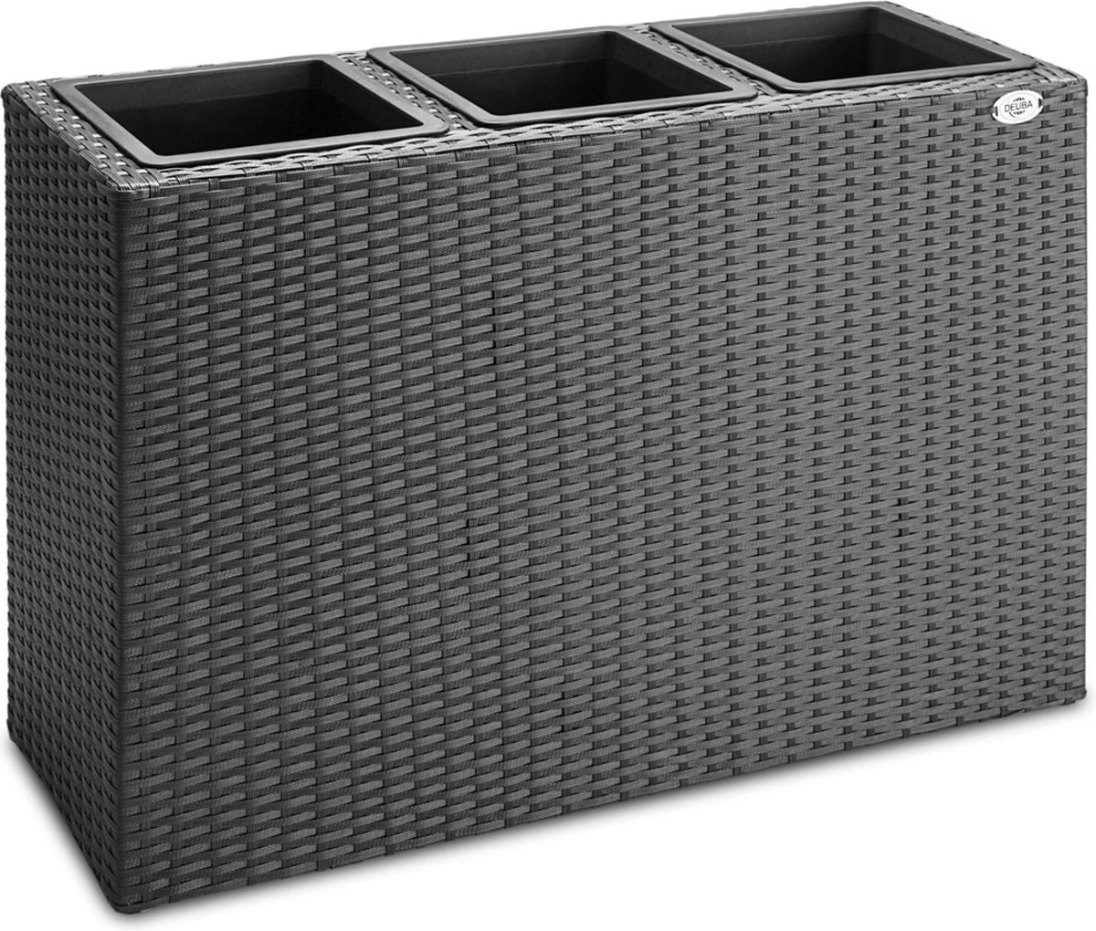 Casaria Staande Plantenbak – Met Waterafvoer 83x30,5x60cm - Zwart 1 Casaria Staande Plantenbak – Met Waterafvoer 83x30,5x60cm - Zwart