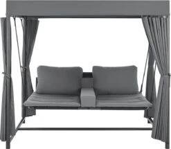 Schommelbank / Ligbank Kassandra - Donkergrijs -Tuin En Buiten 1200x1046