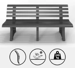 Casaria Tuinbank Orchidea – Kunststof/240kg Belastbaar – Antraciet 11 Casaria Tuinbank Orchidea – Kunststof/240kg Belastbaar – Antraciet -Tuin En Buiten 1200x1089