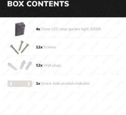 4x HOFTRONIC Dono - Solar Wandlamp Buiten - IP65 Waterdicht - Wintersolar Technologie Monokristal Zonnepaneel - 3000K Warm Wit (sfeervol) - Solar Tuinverlichting Zonne Energie -Tuin En Buiten 1200x1102 1