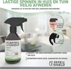 RepellShield Spinnen Bestrijden - Ongediertewering | Diervriendelijk Spinnen Verjagen Met Geur, Anti-Spinnen Spray - 250ml -Tuin En Buiten 1200x1152 3