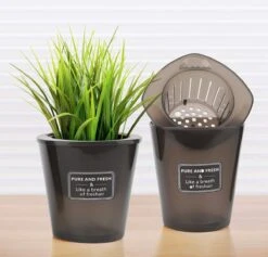 Merkloos Kruidenpot Waterreservoir Verse Kruiden Plantenpot Met Watergeefsysteem Voor Vensterbank Keuken Kruidentuin Binnen Set Van 10 Stuks Zwart -Tuin En Buiten 1200x1152 7