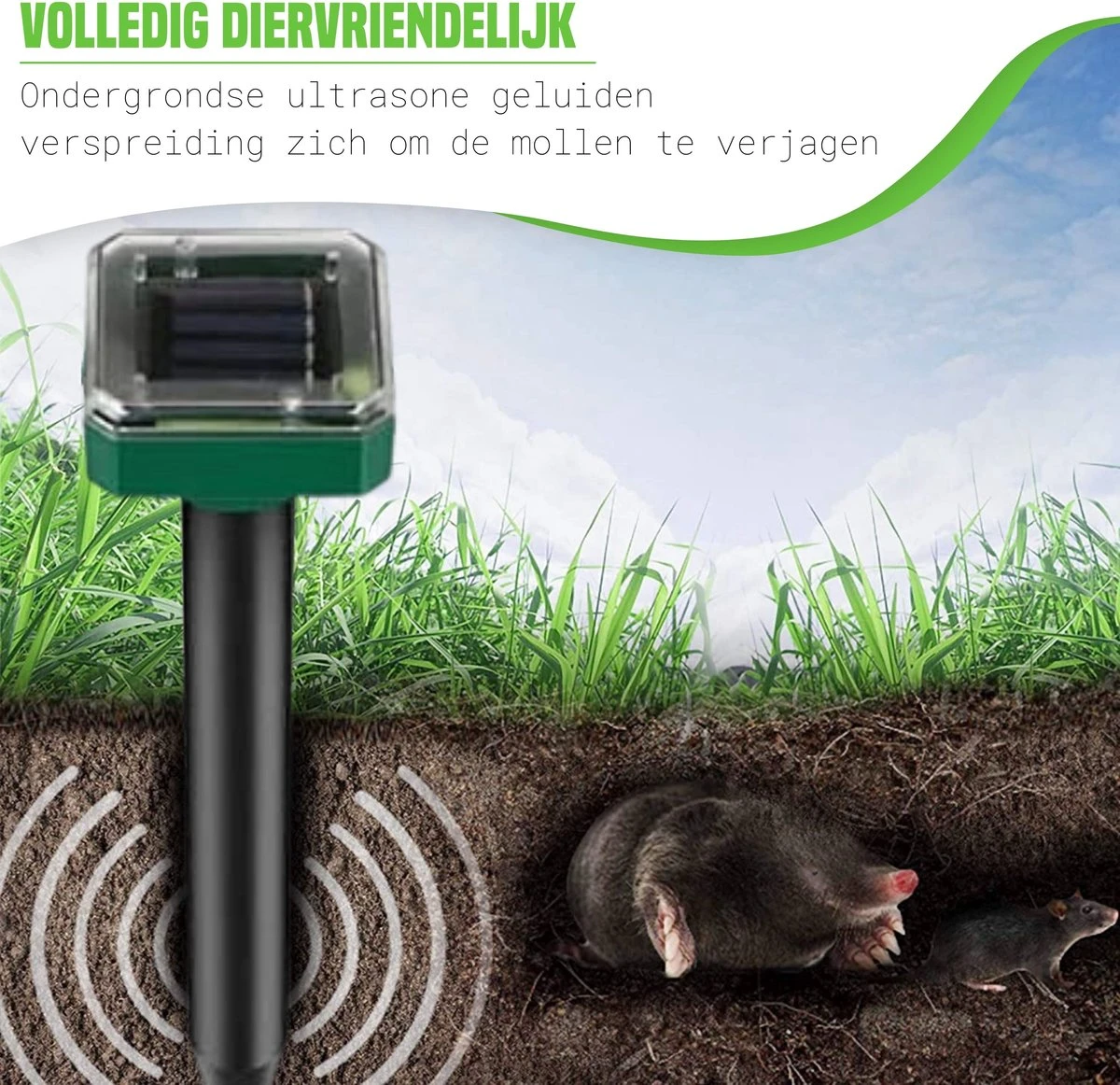 PetsBest Mollenverjager - Mollengranulaat - 2 Pack - Unieke Combinatie - Mollen Bestrijding 7 PetsBest Mollenverjager - Mollengranulaat - 2 Pack - Unieke Combinatie - Mollen Bestrijding - Afbeelding 7