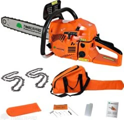 TIMBERPRO - Kettingzaag - 62 Cc - Benzine - Zwaardlengte 50 Cm - Met Transportzak - Met 2e Ketting 13 TIMBERPRO - Kettingzaag - 62 Cc - Benzine - Zwaardlengte 50 Cm - Met Transportzak - Met 2e Ketting -Tuin En Buiten 1200x1165