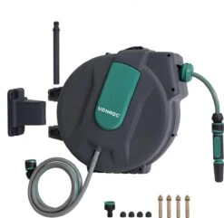 VONROC Automatische Slanghaspel – Incl. 25m Tuinslang, Aansluitslang, Spuitstuk, Koppelingen & Kraanaansluiting 15 VONROC Automatische Slanghaspel – Incl. 25m Tuinslang, Aansluitslang, Spuitstuk, Koppelingen & Kraanaansluiting -Tuin En Buiten 1200x1170 2