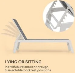 Blumfeldt Renazzo Lounge Ligstoel - Ligbed Voor De Tuin - Aluminium Tuinstoel - 6 Standen - Waterafstotend - Bekleding Van 70 % Pvc En 30 % Polyetheen - Grijs 13 Blumfeldt Renazzo Lounge Ligstoel - Ligbed Voor De Tuin - Aluminium Tuinstoel - 6 Standen - Waterafstotend - Bekleding Van 70 % Pvc En 30 % Polyetheen - Grijs -Tuin En Buiten 1200x1171 2