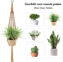 4 Stuks Luxe Jute Plantenhangers - Boho Handgeweven Katoen Hangpot Voor Binnen/Buiten - Hangende Bloempot Met Kralen - Macramé Touw/Koord Hangplant Houder - Bohemian Wandhanger Decoratie - Plant Hanger - Verticale Tuin Bloempothouder Planthanger 13 4 Stuks Luxe Jute Plantenhangers - Boho Handgeweven Katoen Hangpot Voor Binnen/Buiten - Hangende Bloempot Met Kralen - Macramé Touw/Koord Hangplant Houder - Bohemian Wandhanger Decoratie - Plant Hanger - Verticale Tuin Bloempothouder Planthanger -Tuin En Buiten 1200x1184 2