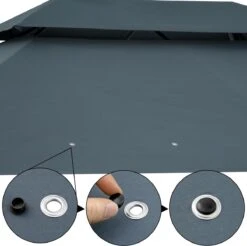 Casaria Paviljoen Topas 3x4m - UV-bescherming 50+ - Antraciet 20 Casaria Paviljoen Topas 3x4m - UV-bescherming 50+ - Antraciet -Tuin En Buiten 1200x1195 1