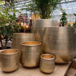 Merkloos Karakter Pot Alu Neo Gold ø40x40cm -Tuin En Buiten 1200x1198 11