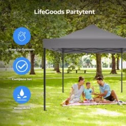 LifeGoods Partytent - 3x4.5 M - Zijwanden - Easy Up - Opvouwbaar - Waterdicht - Draagtas Met Wieltjes - Donkergrijs 14 LifeGoods Partytent - 3x4.5 M - Zijwanden - Easy Up - Opvouwbaar - Waterdicht - Draagtas Met Wieltjes - Donkergrijs -Tuin En Buiten 1200x1200 154