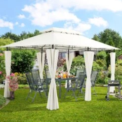 El Jardin - Partytent - 4x3 - Waterdicht Dak - Wanden - Beige Paviljoen 10 El Jardin - Partytent - 4x3 - Waterdicht Dak - Wanden - Beige Paviljoen -Tuin En Buiten 1200x1200 186
