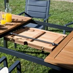 NATERIAL - Uitschuifbare Tuintafel ORIS - Uitschuifbare Tafel Voor 6 Tot 8 Personen - 180-240x100 Cm - Aluminium - Hout Eucalyptus 13 NATERIAL - Uitschuifbare Tuintafel ORIS - Uitschuifbare Tafel Voor 6 Tot 8 Personen - 180-240x100 Cm - Aluminium - Hout Eucalyptus -Tuin En Buiten 1200x1200 188