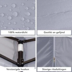 LifeGoods Partytent - 3x3 M - Zijwanden - Easy Up - Opvouwbaar - Waterdicht - Draagtas Met Wieltjes - Donkergrijs 20 LifeGoods Partytent - 3x3 M - Zijwanden - Easy Up - Opvouwbaar - Waterdicht - Draagtas Met Wieltjes - Donkergrijs -Tuin En Buiten 1200x1200 20