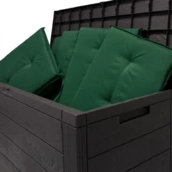 Merkloos Woody Tuin Opbergbox - 324 Liter 45x120x60 Cm - Tuinkussenbox - Antraciet/bruin -Tuin En Buiten 1200x1200 206