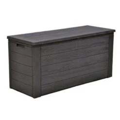 Merkloos Woody Tuin Opbergbox - 324 Liter 45x120x60 Cm - Tuinkussenbox - Antraciet/bruin -Tuin En Buiten 1200x1200 208