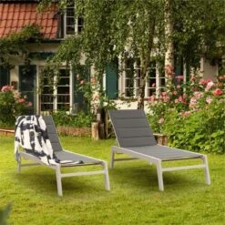 Blumfeldt Renazzo Lounge Ligstoel - Ligbed Voor De Tuin - Aluminium Tuinstoel - 6 Standen - Waterafstotend - Bekleding Van 70 % Pvc En 30 % Polyetheen - Grijs 17 Blumfeldt Renazzo Lounge Ligstoel - Ligbed Voor De Tuin - Aluminium Tuinstoel - 6 Standen - Waterafstotend - Bekleding Van 70 % Pvc En 30 % Polyetheen - Grijs -Tuin En Buiten 1200x1200 213