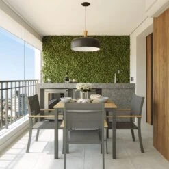 NATERIAL - Tuintafel Vierkant ORIS - 4 Personen - Houten Tafel 90x90 Cm - Aluminium - Met Houten Blad - Eucalyptus -Tuin En Buiten 1200x1200 26