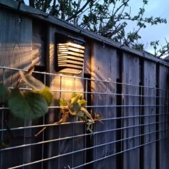 4x HOFTRONIC Dono - Solar Wandlamp Buiten - IP65 Waterdicht - Wintersolar Technologie Monokristal Zonnepaneel - 3000K Warm Wit (sfeervol) - Solar Tuinverlichting Zonne Energie -Tuin En Buiten 1200x1200 280