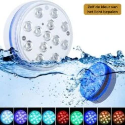 Lueas® Draadloze Ledlampjes Waterdicht - Met Afstandbediening -2 Stuks Op Batterijen - RGB - Dimbaar -Tuin En Buiten 1200x1200 299