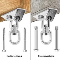 Luxe Ophangsysteem - 180° Schommelen, 360° Roteerbaar - Plafondhaak - Ophanghaak - Hangstoel Buiten - Hangstoel Binnen – Schommelstoel - Schommel - Bokszakken - RVS - Nederlandse Handleiding - 15 Luxe Ophangsysteem - 180° Schommelen, 360° Roteerbaar - Plafondhaak - Ophanghaak - Hangstoel Buiten - Hangstoel Binnen – Schommelstoel - Schommel - Bokszakken - RVS - Nederlandse Handleiding - -Tuin En Buiten 1200x1200 31