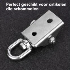 Luxe Ophangsysteem - 180° Schommelen, 360° Roteerbaar - Plafondhaak - Ophanghaak - Hangstoel Buiten - Hangstoel Binnen – Schommelstoel - Schommel - Bokszakken - RVS - Nederlandse Handleiding - 18 Luxe Ophangsysteem - 180° Schommelen, 360° Roteerbaar - Plafondhaak - Ophanghaak - Hangstoel Buiten - Hangstoel Binnen – Schommelstoel - Schommel - Bokszakken - RVS - Nederlandse Handleiding - -Tuin En Buiten 1200x1200 34