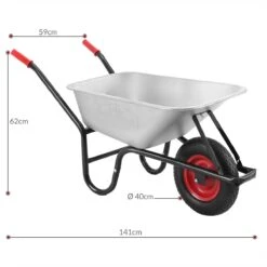 Gardebruk Kruiwagen 100L - Luchtband - 250kg Draagkracht Zilver 15 Gardebruk Kruiwagen 100L - Luchtband - 250kg Draagkracht Zilver -Tuin En Buiten 1200x1200 356
