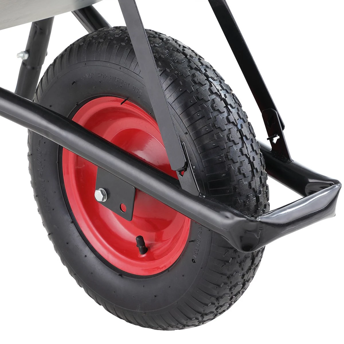 Gardebruk Kruiwagen 100L - Luchtband - 250kg Draagkracht Zilver 11 Gardebruk Kruiwagen 100L - Luchtband - 250kg Draagkracht Zilver - Afbeelding 11