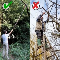 Iceberk Snoeischaar + Snoeizaag (1,45 - 3,70 M) - Telescopische Snoeischaar Voor Het Snoeien Van Bomen En Dichte Struiken Zonder Ladder -Tuin En Buiten 1200x1200 371