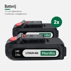 Mardin Mini Kettingzaag - Snoeizaag - Kettingzaag - Kettingzaag Electrisch Met 2 Accu - Inclusief Koffer - 1 Extra Accu - Groen -Tuin En Buiten 1200x1200 421