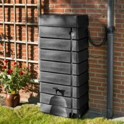 Nature - Regentank - 276L - H134,5 X 58,5 X 39,5cm - Antraciet - Muurmodel -Tuin En Buiten 1200x1200 562