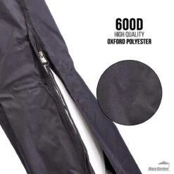 MaxxGarden Parasolhoes - Afdekhoes Voor Zweefparasol - Beschermhoes - 200-400 Cm - Met Rits En Trekkoord - Zwart -Tuin En Buiten 1200x1200 58