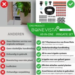 Bone Vista® 155 Stuks Water Druppelslang Irrigatiesysteem Tuin – Bewateringssysteem & Druppelsysteem -Tuin En Buiten 1200x1200 586