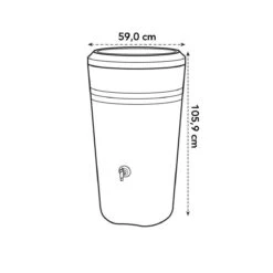 Elho Green Basics Regenton - Regenton - Living Black - Buiten - 200 Liter 28 Elho Green Basics Regenton - Regenton - Living Black - Buiten - 200 Liter -Tuin En Buiten 1200x1200 626