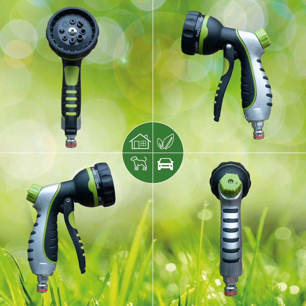 G-Flex Flexibele Tuinslang - Waterslang - 8 Verschillende Sproeistanden - Inclusief Opbergtas/splitter/Koppelstuk/Houder/Rubbers - 30 Meter 7 G-Flex Flexibele Tuinslang - Waterslang - 8 Verschillende Sproeistanden - Inclusief Opbergtas/splitter/Koppelstuk/Houder/Rubbers - 30 Meter - Afbeelding 7