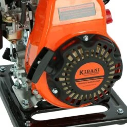 Kibani Waterpomp 8.000 Liter P/uur - 98 Cc / 1.5 PK 4-takt Benzine Motor - 4000 Toeren/Minuut - Doorstroming 8 M³ P/uur - Tuinpomp -Tuin En Buiten 1200x1200 700