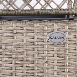 Casaria Polyrattan Bloembak – 3 Bakken Klimophek - Crème -Tuin En Buiten 1200x1200 751