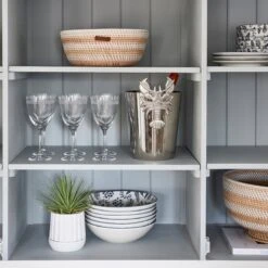 Riviera Maison Plantenbak Rond, Bloempot Met Ribbel - RM Let It Grow Planter - Wit - Porselein - Maat S -Tuin En Buiten 1200x1200 816