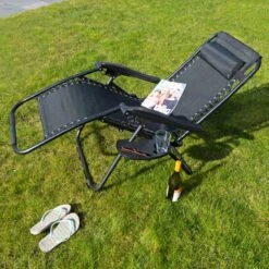 Luxe Ligstoel Met Hoofdsteun & Voetsteun - Verstelbare Rugleuning - Zonnebed Relaxstoel Voor Tuin/Terras/Strand/Balkon/Zwembad/Camping - Inklapbaar - Weerbestendig - Zwart 15 Luxe Ligstoel Met Hoofdsteun & Voetsteun - Verstelbare Rugleuning - Zonnebed Relaxstoel Voor Tuin/Terras/Strand/Balkon/Zwembad/Camping - Inklapbaar - Weerbestendig - Zwart -Tuin En Buiten 1200x1200 94