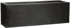 Capi Europe - Bloembak Rechthoek Laag 73x20x20 - Zwart - Bloempot Voor Buiten - FIT961 -Tuin En Buiten 1200x475