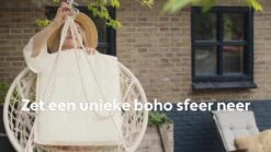 Vita5 Macramé Hangstoel - Voor Binnen En Buiten - Zonder Standaard - Incl. Kussen, Boekenvak En Beschermhoes - Tot 150kg - Beige 23 Vita5 Macramé Hangstoel - Voor Binnen En Buiten - Zonder Standaard - Incl. Kussen, Boekenvak En Beschermhoes - Tot 150kg - Beige -Tuin En Buiten 1200x675 7
