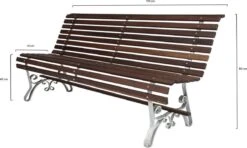 MaximaVida Tuinbank Budapest Oil 170 Cm - Uit Exclusief Mahoniehout -Tuin En Buiten 1200x717